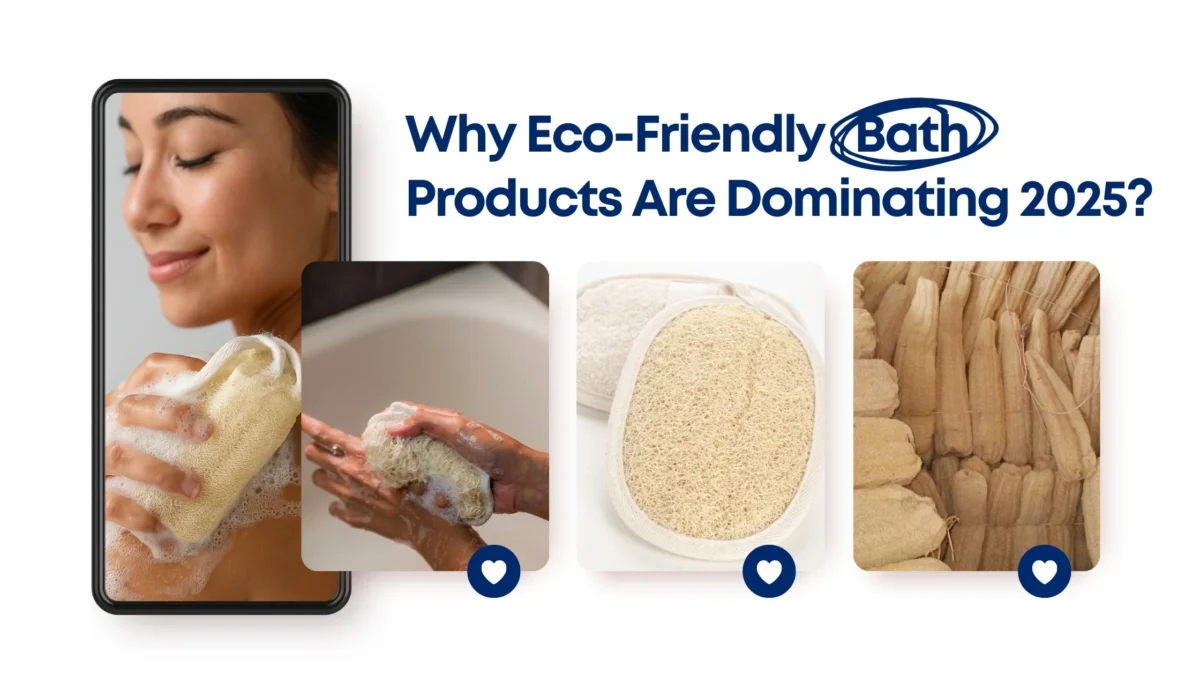 Why Eco-Friendly Bath Products Are Dominating 2025: The Natural Revolution Transforming Personal Care 3 Wholesale Loofah Natural Egyptian loofah sponges representing eco-friendly bath products dominating the 2025 market