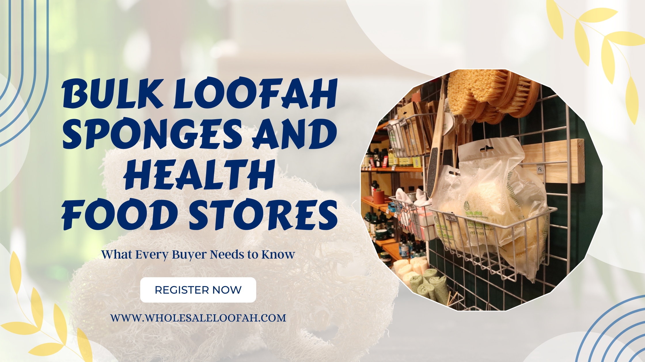 Loofah Sponges Sold in Bulk at Health Food Stores | Wholesale Guide 2026